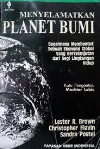 Image of Menyelamatkan Planet Bumi : bagaimana membentuk sebuah ekonomi global yang berkelanjutan dari segi lingkungan hidup.